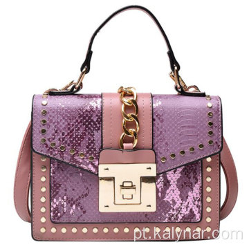 Moda Top Handle Bag com cinta de crossbody removível